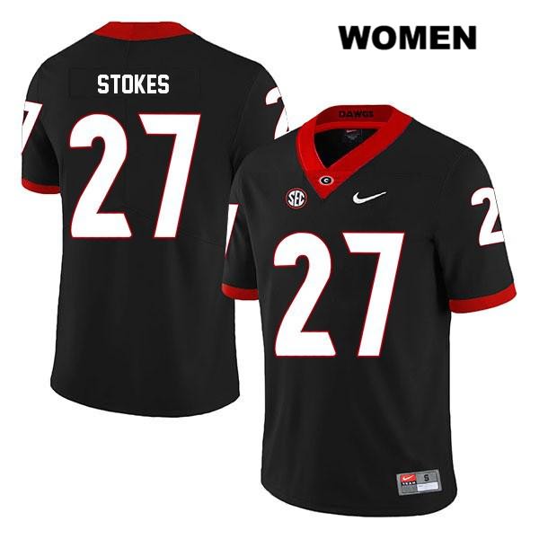 Georgia Bulldogs Women's Eric Stokes #27 NCAA Legend Authentic Black Nike Stitched College Football Jersey WZT7756SO